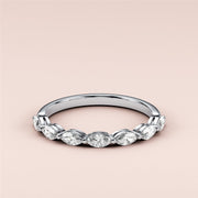 0.50 TCW Marquise Cut Lab Grown Diamond Wedding Band Gift For Her Mapple Gems